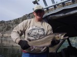 Len Schultz with his 9 LB. bull trout while fishing with me recently.
